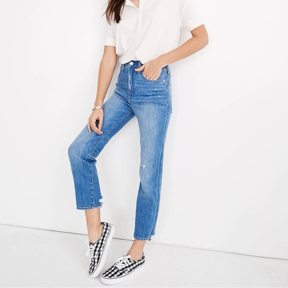 Madewell Classic Straight Jeans in Novello Wash
